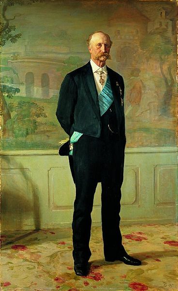 August Jerndorff Portrait fo J.B.S. Estrup, former Danish prime minister